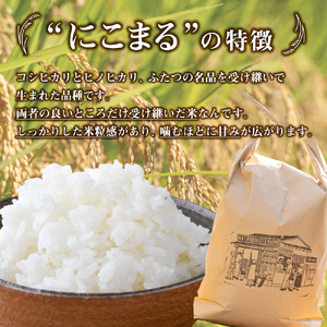 【にこまる】【数量限定】四万十清流育ち!つや甘み際立つ 10kg／ Fnp-06