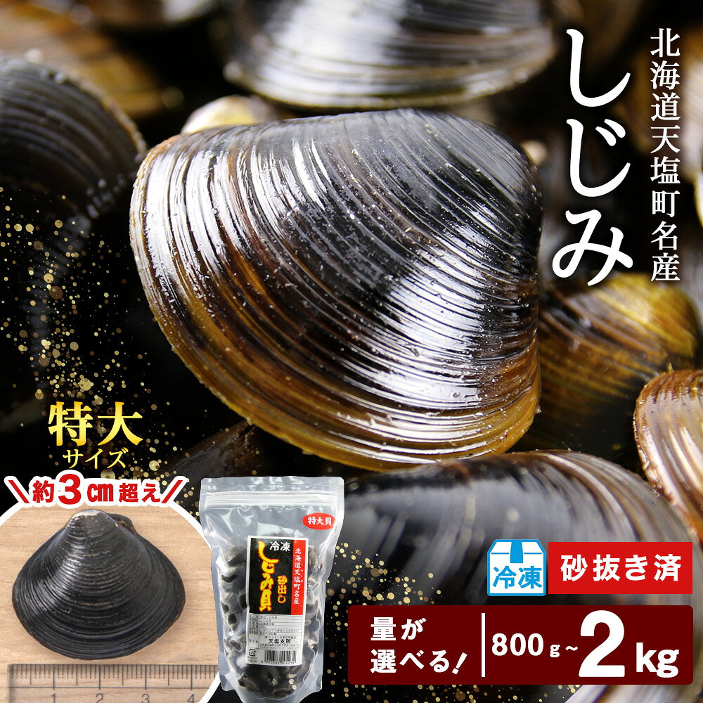 しじみ 冷凍 天塩町名産冷凍しじみ［特大サイズ］ 選べる1.4kg～2kg 小分け＜北るもい漁業協同組合 天塩支所＞ ふるさと納税 北海道 夏ギフト