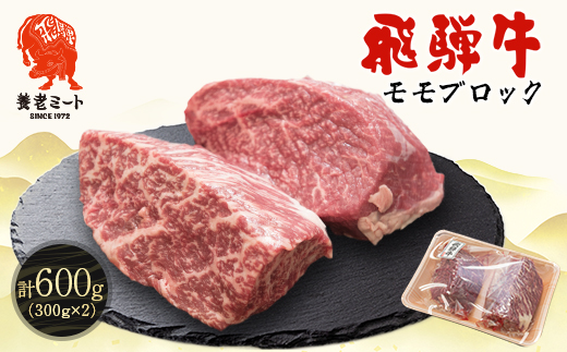 飛騨牛 モモブロック 300g×2個【配送不可地域：離島】