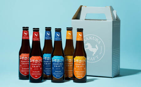 クラフトビール「HAKUBA CRAFT」330ml×6本セット + 純米吟醸 白馬そだち 720ml/長野県白馬村 地ビール 日本酒　酒米　旨み　辛口　飲み比べセット お取り寄せ 家飲み 宅飲み ギ