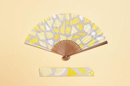 【みのや扇舗】/fan/fun扇子（小サイズ：檸檬）