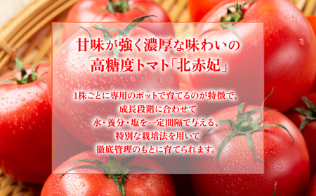 【2025年 発送 】 先行予約 北海道 伊達市 高糖度 トマト 北赤妃 きせき 約1kg  1箱 Mサイズ とまと 新鮮 ジューシー 産地直送