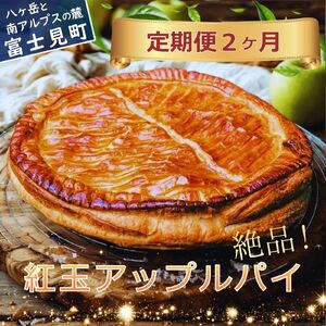 【 定期便 2ヶ月連続お届け 】 紅玉アップルパイ １個（合計２個）【冷凍便】 | アップルパイ カントリーキッチンベーカリー