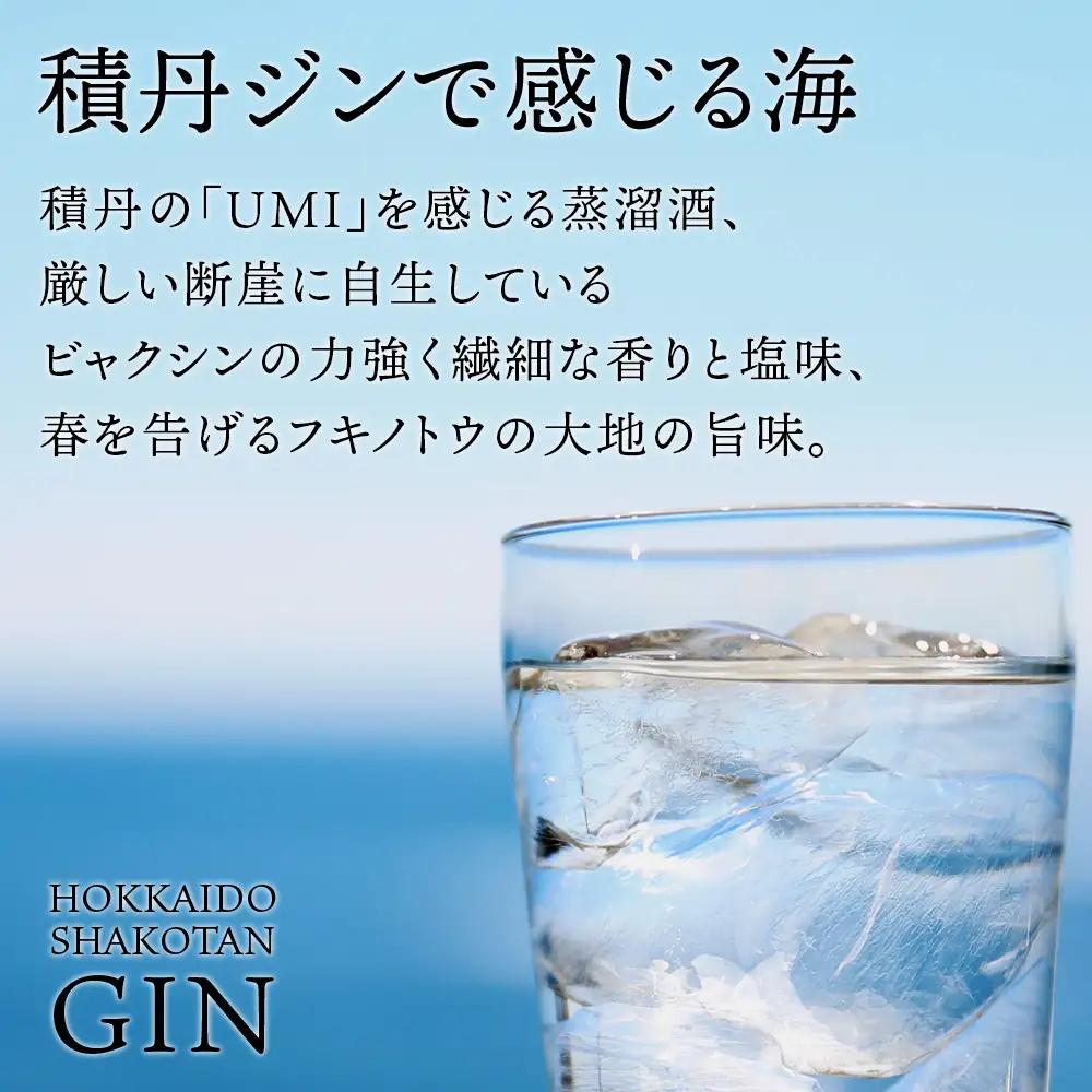 ジン 北海道 積丹 酒 アルコール 火の帆 UMI 500ml 3本　
