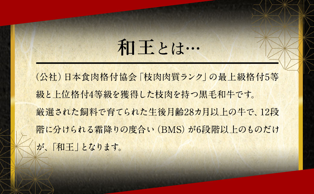 熊本県産 A5等級 和王 柔らか 赤身 焼肉 合計約900g