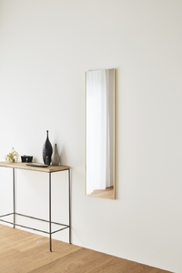 リフェクスミラー姿見 バリエ スタンダード (フィルムミラー) RMV-1-GL (幅35cm×高さ125cm×厚み2cm)グリッターゴールド｜軽量 割れない 映りがキレイ 鏡 壁掛けミラー 壁付け インテリア [0710]