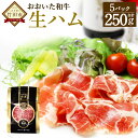 【ふるさと納税】おおいた和牛 生ハム 250g (50g×5パック) 牛肉 和牛 ハム 冷凍 小分け 九州産 国産 送料無料