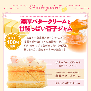 【クリスマス用】昔ながらのバタークリームのデコレーションケーキ６号