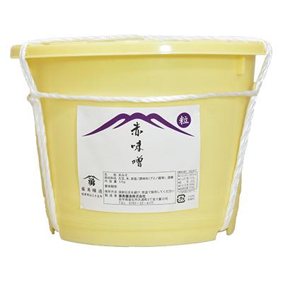 ふるさと納税 釜石市 藤勇醸造　樽入り赤味噌(粒)5kg |  | 01