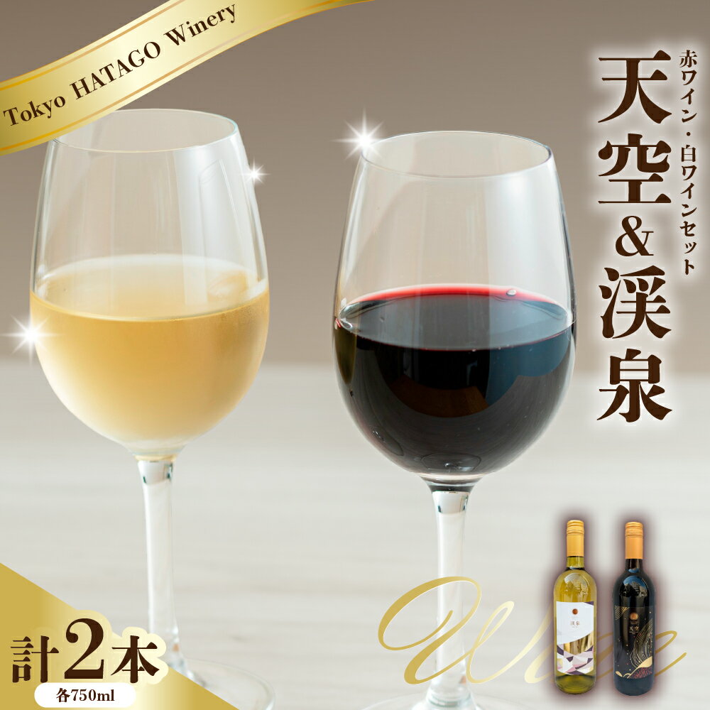 【ふるさと納税】Tokyo HATAGO Winery 赤ワイン 天空(テンクウ) & 白ワイン 渓泉 (ケイセン) / カベルネ・ソーヴィニョン シラーズ シュナンブラン 飲み比べセット お酒 酒 東京都 品川区