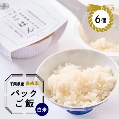 ふるさと納税 多古町 多古米パックご飯(白米)150g×6パック