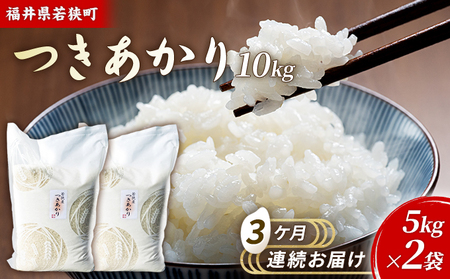3ケ月連続 福井県若狭町 つきあかり （一等米）  10kg（5kg×2）（神谷農園） お米 ブランド米 銘柄米 ご飯 おにぎり お弁当 産地直送 和食 主食 