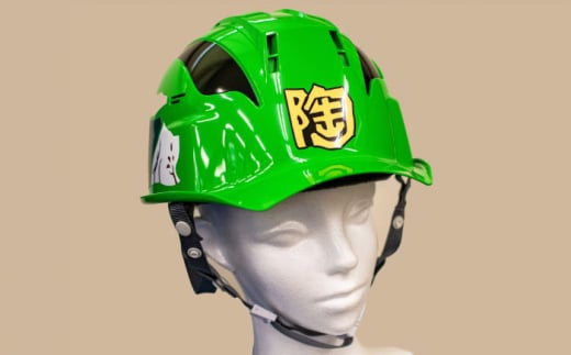 ご当地ヒーロー「陶神オリバーヘルメット」1個 / 安全 防災 頭 工事現場 / 瀬戸市 / 瀬戸大同 [BBDN001]