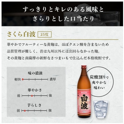 炭酸割りが美味しい焼酎 3銘柄900ml×3本【数量限定】(2025年版) A7−16【配送不可地域：離島】【1614803】