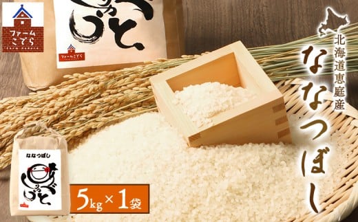 
            北海道恵庭産　ななつぼし 5kg×1袋 | 米 お米 ななつぼし こめ コメ 北海道米 飯 ご飯 ライス 白米 低農薬 冷めても美味しい お弁当 あっさり 粘り 甘み 食卓 お取り寄せ 北海道 恵庭市 恵庭【670019】
          