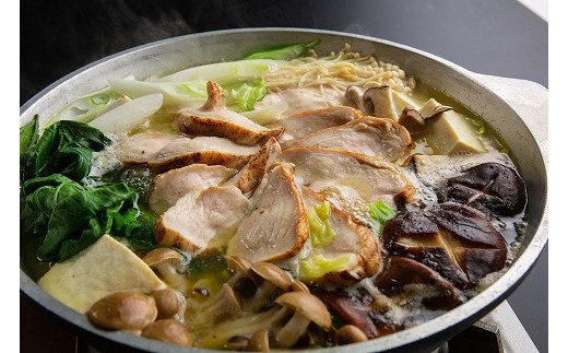奥様もうっとり♪平飼い鶏の濃厚白濁スープ博多水炊き（4～5人前）[H4286]
