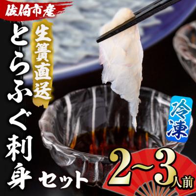 ふるさと納税 佐伯市 &lt;瞬間凍結&gt;生簀直送 とらふぐ 刺身 セット (2-3人前)