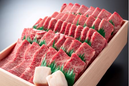 【畜産農家支援】【4等級以上】近江牛バラ焼肉希少部位【1kg】折箱入り【H010SM】【リピート多数】【頑張った方へのご褒美を贅沢に】