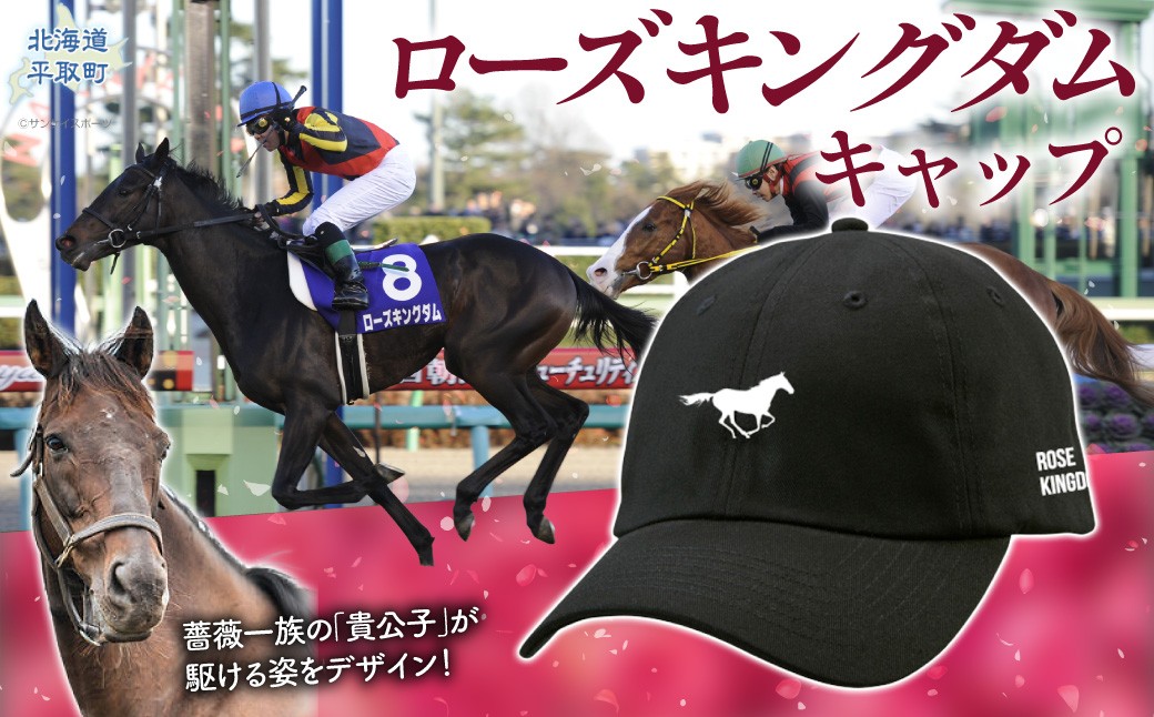 
                  【ローズキングダム】キャップ 【ふるさと納税 人気 おすすめ ランキング 馬 競馬 競走馬 引退馬 ローズキングダム 帽子 ぼうし キャップ 日高 北海道 平取町 びらとり 送料無料】 BRTV253
                