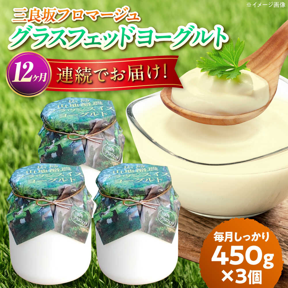 【ふるさと納税】【全12回定期便】三良坂フロマージュのヨーグルトセット3個入 無糖 ヨーグルト 生乳 100% 砂糖不使用 プレーン ヨーグルト 腸活 乳製品 定期便 三次市/三良坂フロマージュ[APAV009]