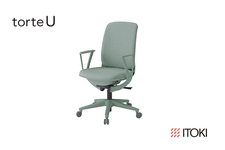オフィスチェア イトーキ トルテＵ 【グレイッシュグリーン】 【EI149W1】 オフィス チェア 日本製