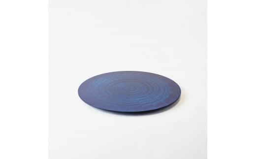 RAYS PLATE Round M 藍染　１枚