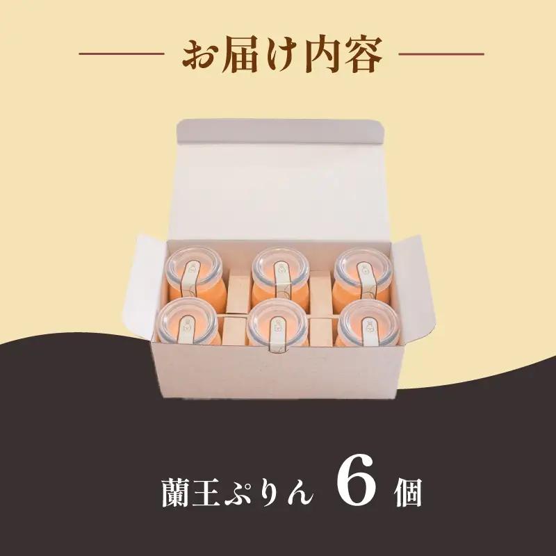 蘭王ぷりん 6個 プリン セット NR