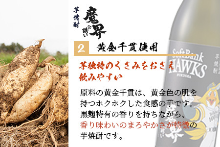  ホークスラベル　焼酎2本セット【芋焼酎　魔界への誘い＋麦焼酎　舞ここち】900ml×2本　C-119