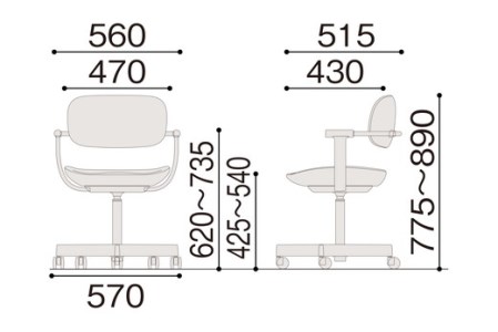 イトーキ『バーテブラ03』5本脚 抵抗付きウレタンキャスタータイプ CD張地：グレーC（KG825CDM1G1C5CF）【EI014SM】