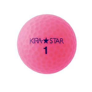 ゴルフボール  KIRA STAR 12球入 1ダース【カラー：ピンク】 さぬき市