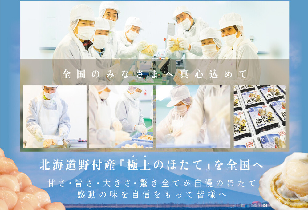 北海道別海町野付産大玉ホタテ 500g (15玉前後)【KT0000038】