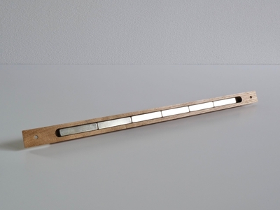 ツールバー［183H02］選べる 樹種 サクラ ナラ w390mm×h20mm×d10mm 強力 ネオジム磁石 マグネット キッチン 玄関 工具 収納 インテリア DIY おしゃれ シンプル デザイン