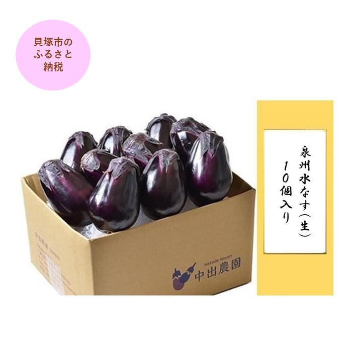 【ふるさと納税】泉州水なす（生）10個入り | 泉州水なす 水なす 貝塚市水なす 泉州水ナス 水ナス 貝塚市水ナス