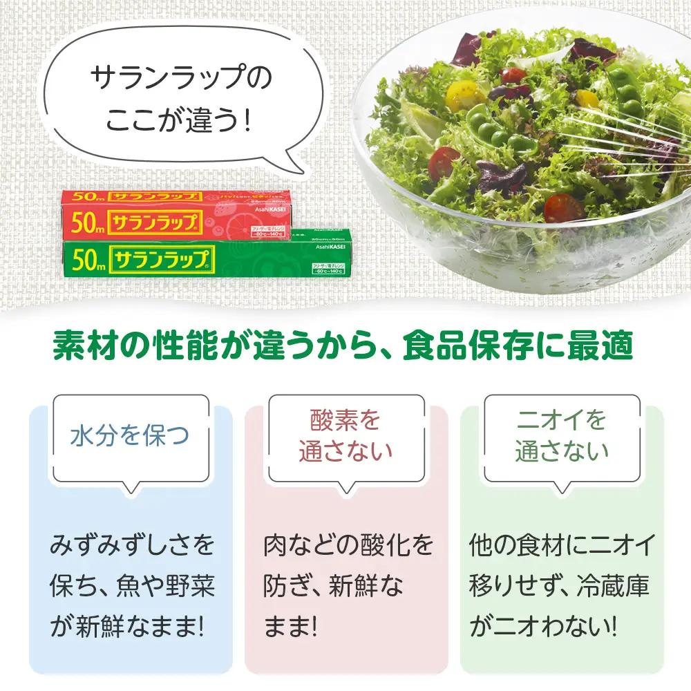 サランラップ2種セット計5本 〈30cm×50m 3本〉〈22cm×50m 2本〉