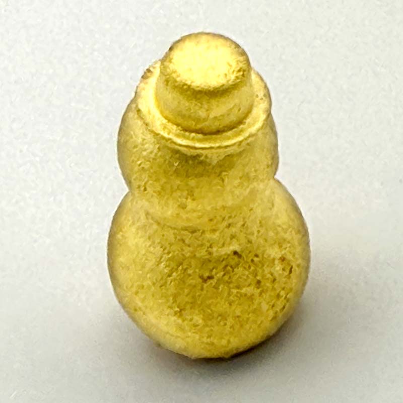 FYN5-010 西川町 工芸品 純金(K24) 雪だるま 41.0g 純金 金金 金 24金 K24 K ゴールド 日本製 ハンドメイド 手作り 置物 オブジェ 貴金属 ジュエリー 贈答 贈り物 ギ