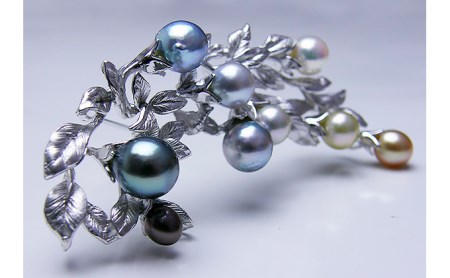 fromseaのブローチ「繁栄の樹」 ファッション小物 アクセサリー 