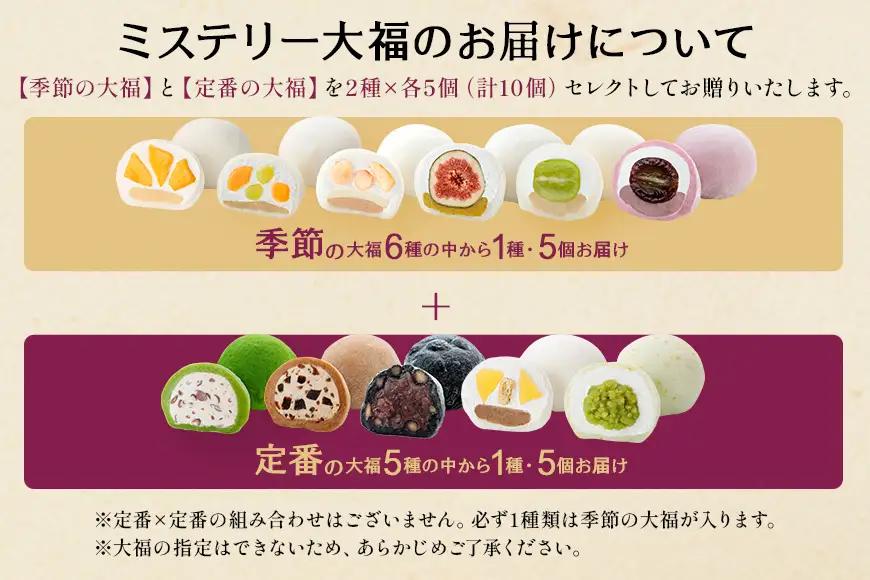 【期間限定】養老軒のミステリー大福　10個入（2種類×5個）│お楽しみ 人気 旬 フルーツ ふるーつ スイーツ 大福 和スイーツ おやつ おかし お菓子 和菓子 