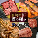 【ふるさと納税】＜定期便・全9回(連続)＞宮崎牛定期便食べ比べ贅の極み(9カ月コース)牛肉 お肉 黒毛和牛 焼肉 ステーキ すき焼き しゃぶしゃぶ スライス サーロイン リブロース モモ ウデ バラ 肩ロース クラシタ イチボ ヒレ ラム 国産 詰め合わせ 冷凍【AP-18】【日向屋】