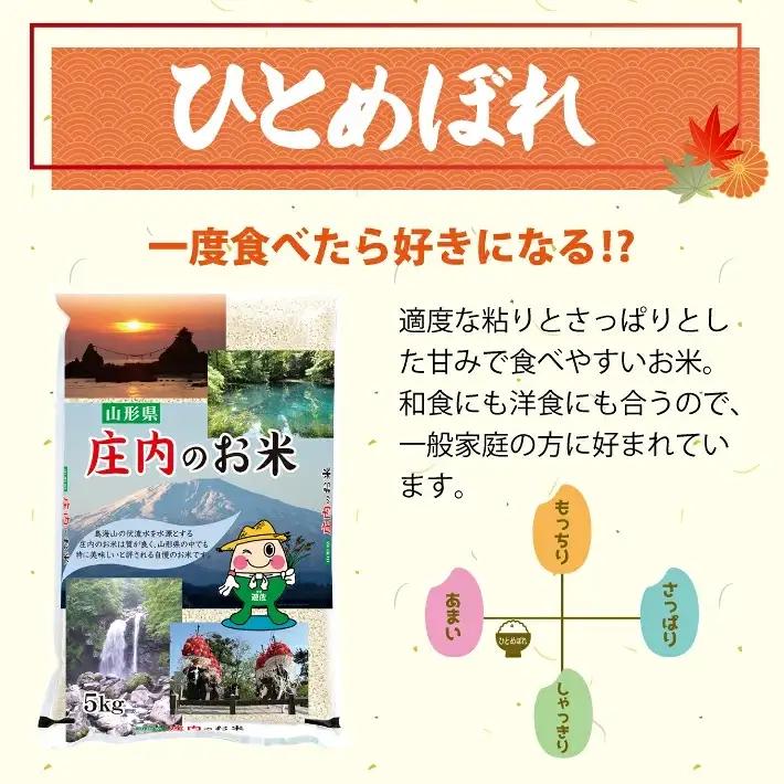 （11月～4月）≪新米予約≫ ≪6ヶ月定期便≫ ひとめぼれ 5kg×6ヶ月連続 計30kg 山形県庄内産 ご希望期間の毎月中旬頃お届け 東北 遊佐町 庄内地方 庄内平野 米 お米 精米 白米 庄内米 