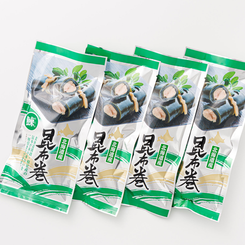 【定期便6ヵ月】昆布で 鰊 を丁寧に巻いた 昆布巻き 1本×4袋 合計4本 | 昆布巻 国産 北海道産 ニシン コンブ だし 海藻 だし昆布 こんぶ水 出汁 乾物 こんぶ 海産物 備蓄 ギフト 保存食
