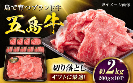 五島牛 切り落とし 2kg（200g×10P）五島市/meat shop FUKU[PHF022]