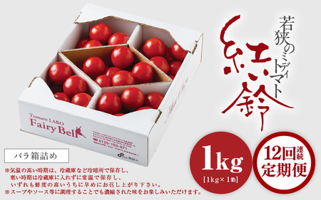 定期便 ≪12ヶ月連続お届け≫じゅわっと極旨のフルーツミディトマト 約1kg (バラ箱詰め)【 とまと トマト フルーツトマト ミニトマト トマトジュース 野菜 やさい 人気 新鮮 産地直送 甘い 高