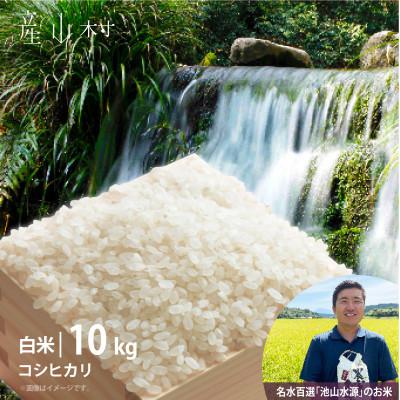 ふるさと納税 産山村 【令和7年産新米】うぶまい(コシヒカリ白米)10kg〈阿蘇の名水　池山水源米〉