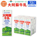 【ふるさと納税】【12ヶ月定期便】 大阿蘇牛乳 1L 紙パック 6本 12ヶ月 合計72L らくのうマザーズ 12回 定期便 パック セット 阿蘇 ロングライフ 牛乳 ミルク 乳製品 飲料 成分無調整 生乳100％使用 常温保存可能 国産 九州産 熊本県産 送料無料