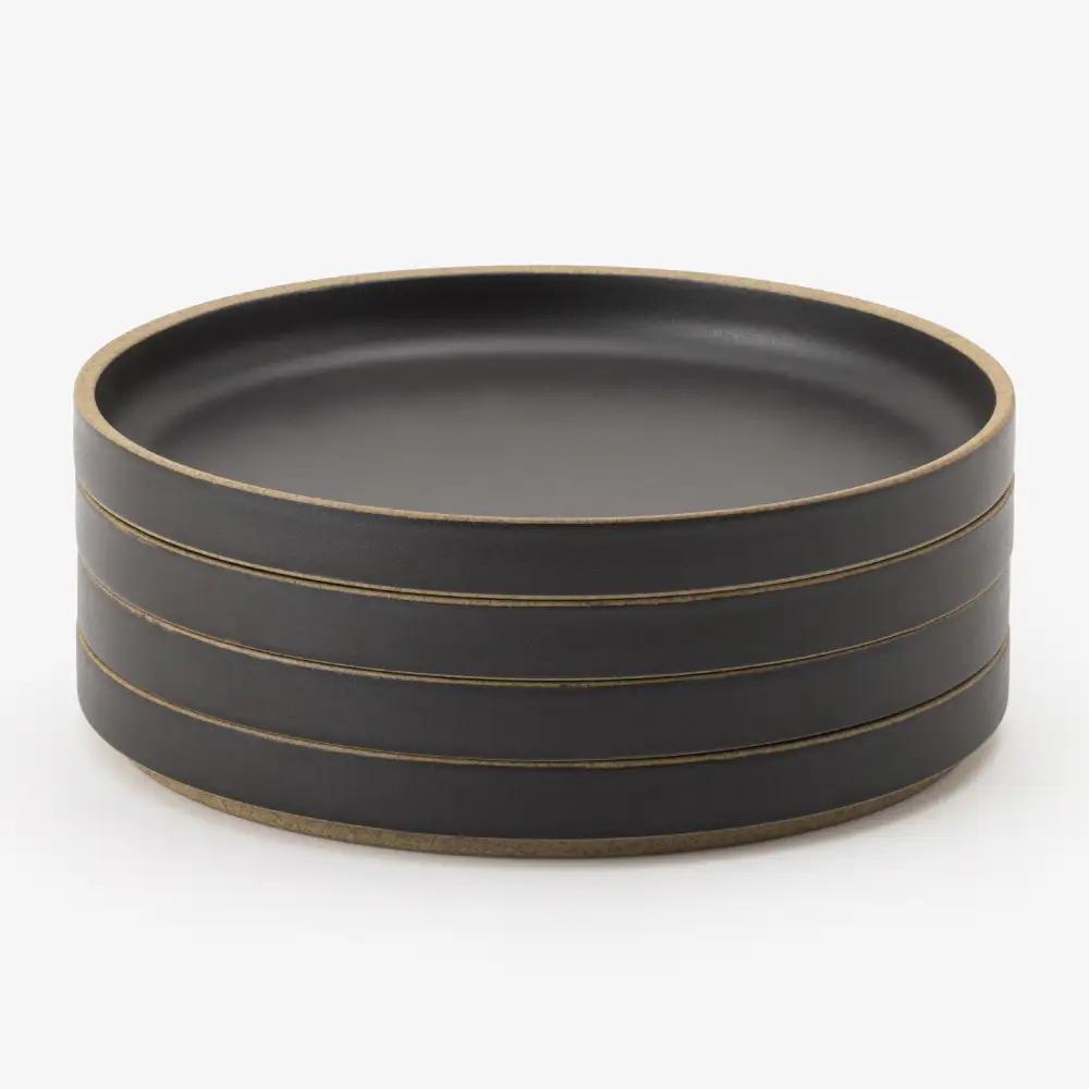 【波佐見焼 HASAMI PORCELAIN】HPブラック Plate 185 mm 4点セット【東京西海】[DD260]