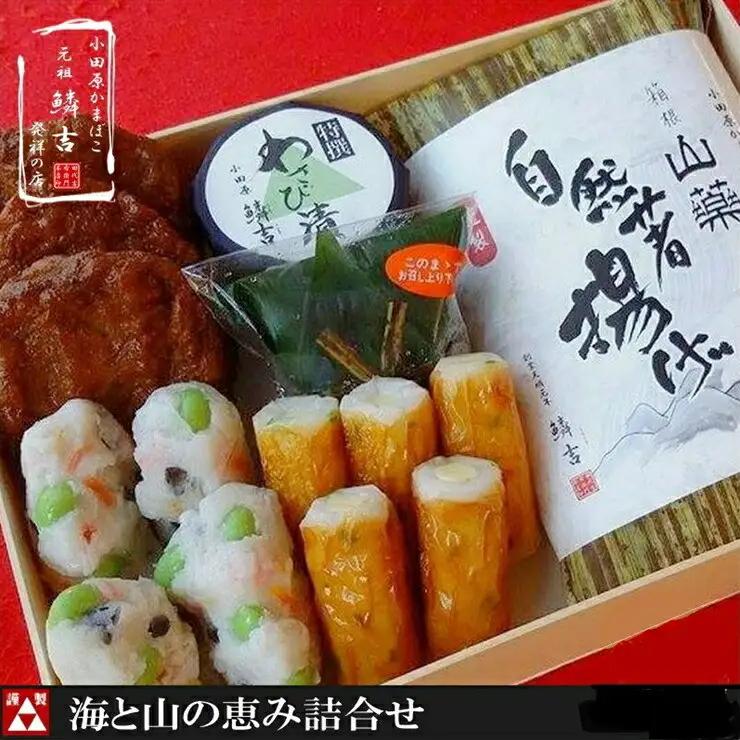 海と山の恵詰合せ【創業245年小田原蒲鉾発祥の店　鱗吉】【のし無料サービス】【かまぼこ かまぼこ 揚げ】