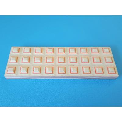 ふるさと納税 芦別市 PLYWOOD laboratory　Paper-Wood トレイ「grid」(オレンジ)