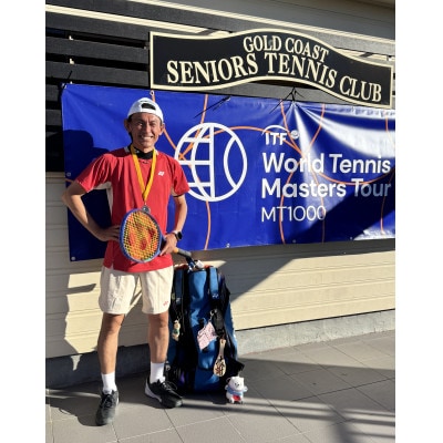 【中級者向け】世界マスターズランキングトップ10入りプロによるテニスパーソナルレッスン(1回分)【1706590】