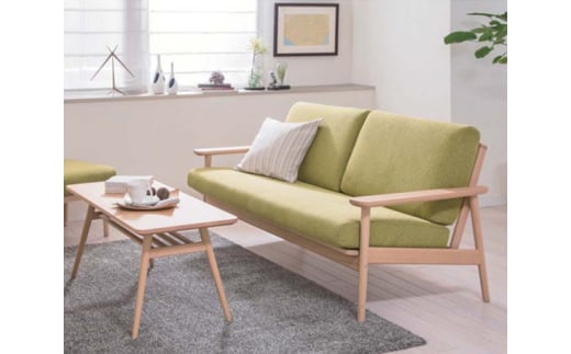 【カリモク家具】 布張り 長椅子(カバーリング仕様)【WD4303】