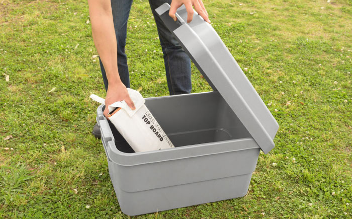 アウトドア 収納ケース DIY風テーブルトップセット グリーン Sサイズ 2個 / キャンプ 収納 ボックス アウトドア / 恵那市 / 東谷株式会社 明智流通センター [AUAD040]